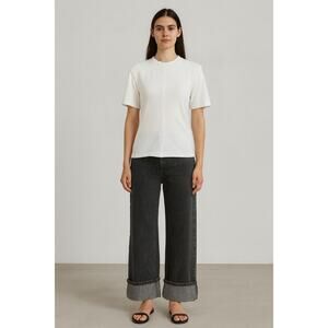 Proenza Schouler White Thick Cotton T-Shirt Women’s Small